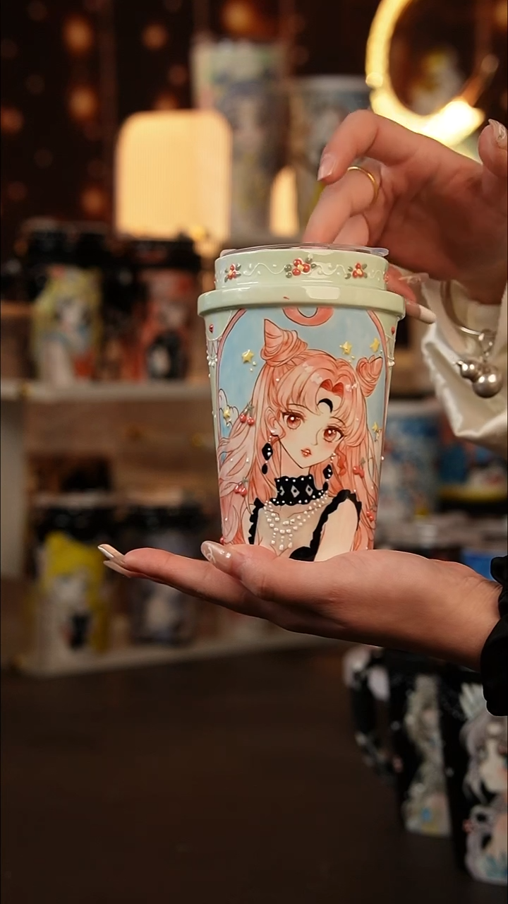 (玉泥）景德镇手工手绘文创陶瓷杯