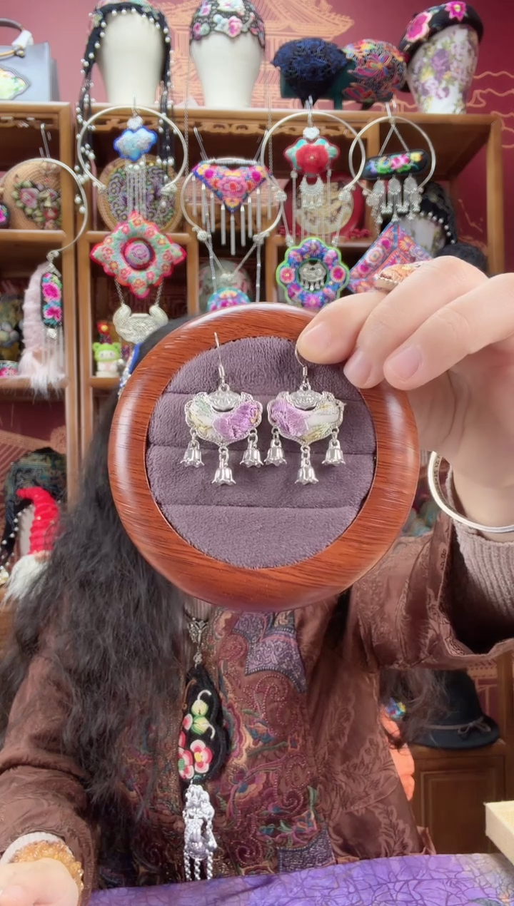 刺绣耳环17甜甜家