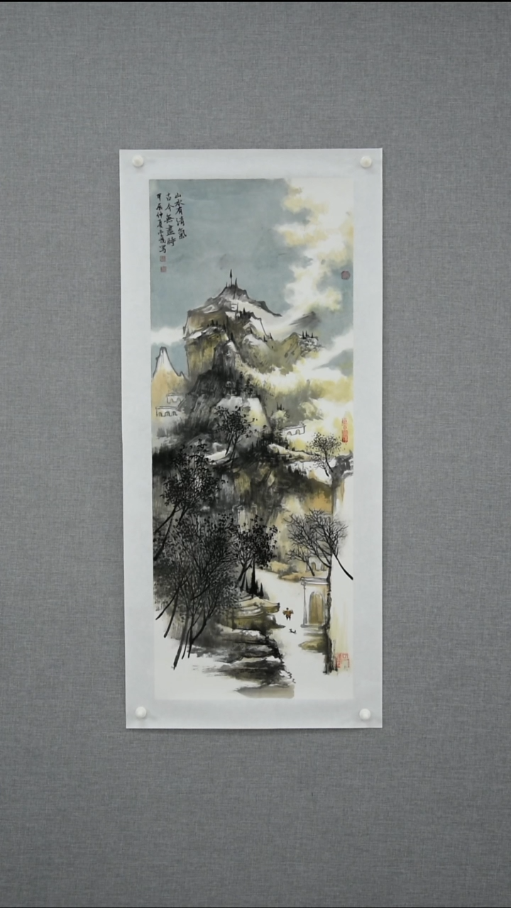 【闪购商品】绘画索敬坤-山水-2.8平尺-13
