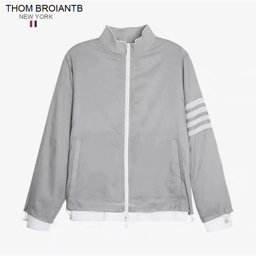 THOM BROIANTB【官方正品】TB四条杠立领双层拼接夹克