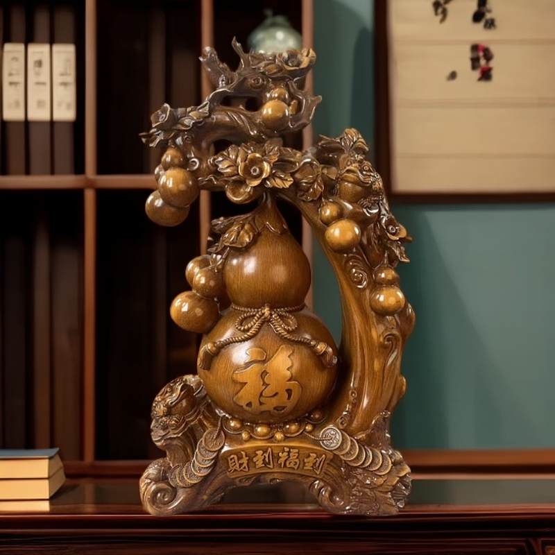 财到福到大葫芦家居摆件高50cm适合家居客厅办公室新房玄关装饰