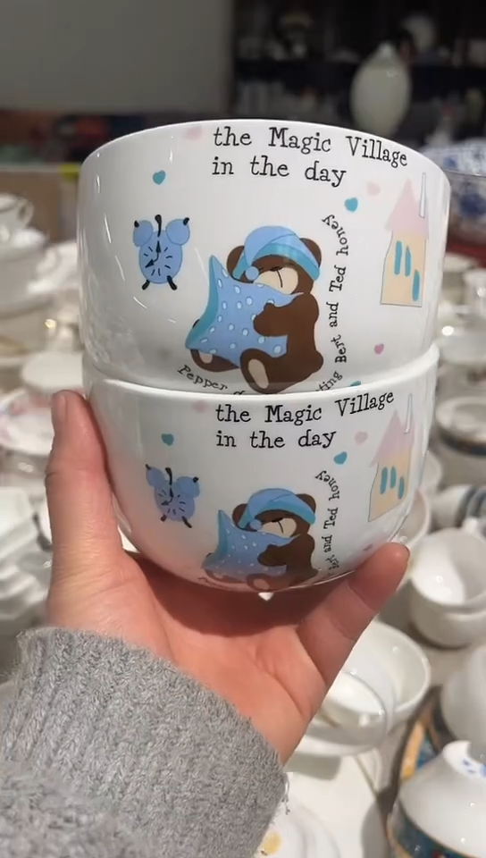 骨瓷隆达骨瓷5英寸碗2个