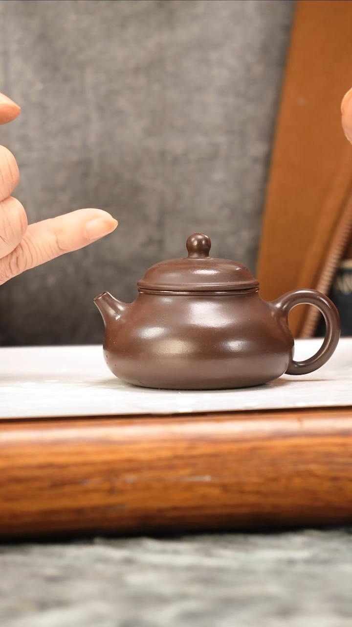 茶壶紫砂茄皮紫泥光塑容天