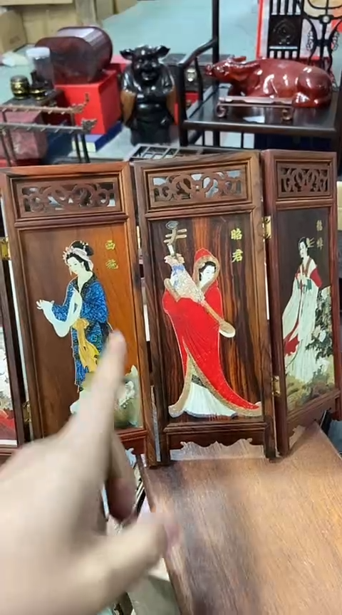 【闪购商品】WA 四大美女屏风36*23-