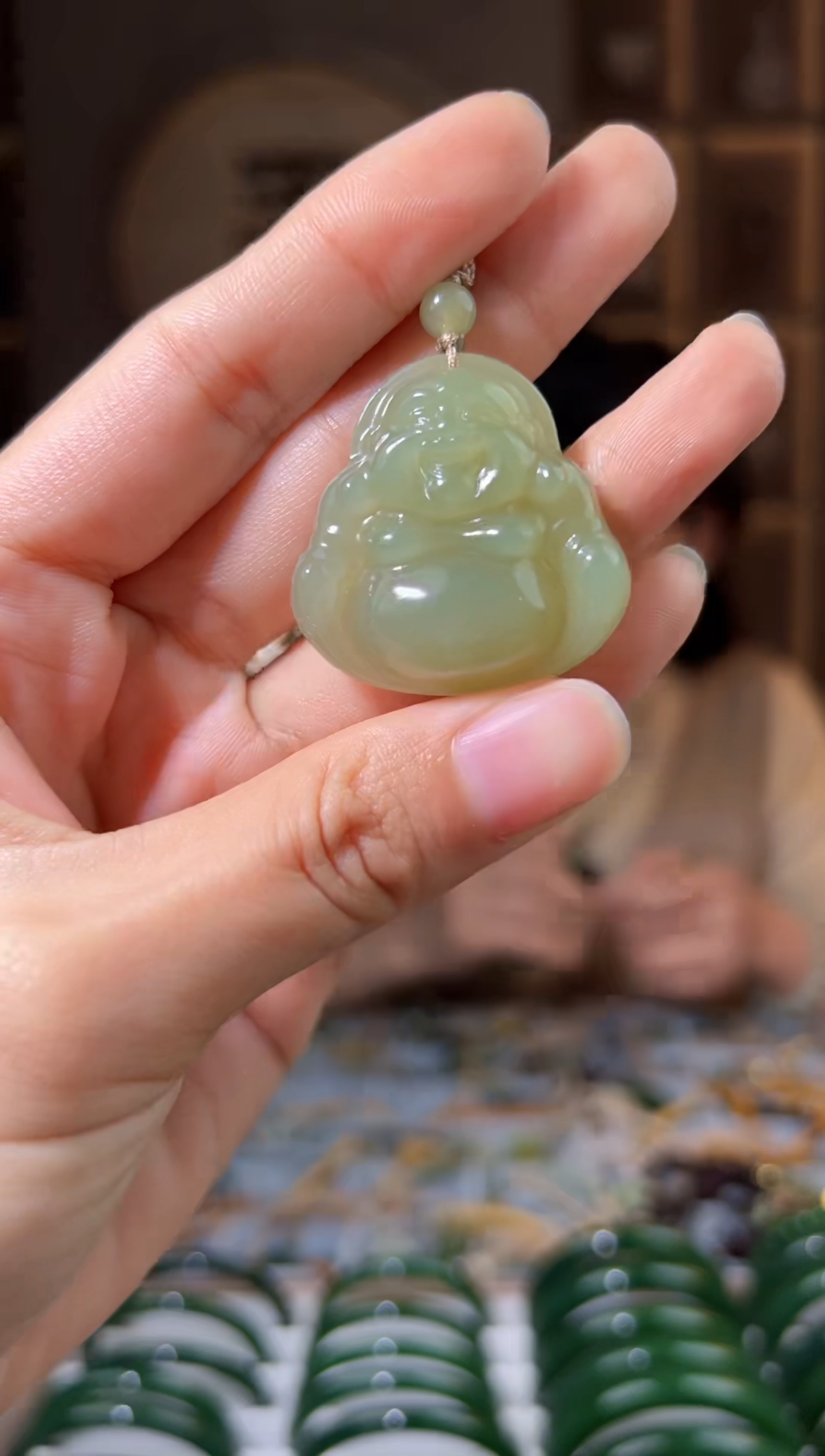 颈饰未镶嵌和田玉拍一发一，拍一发一