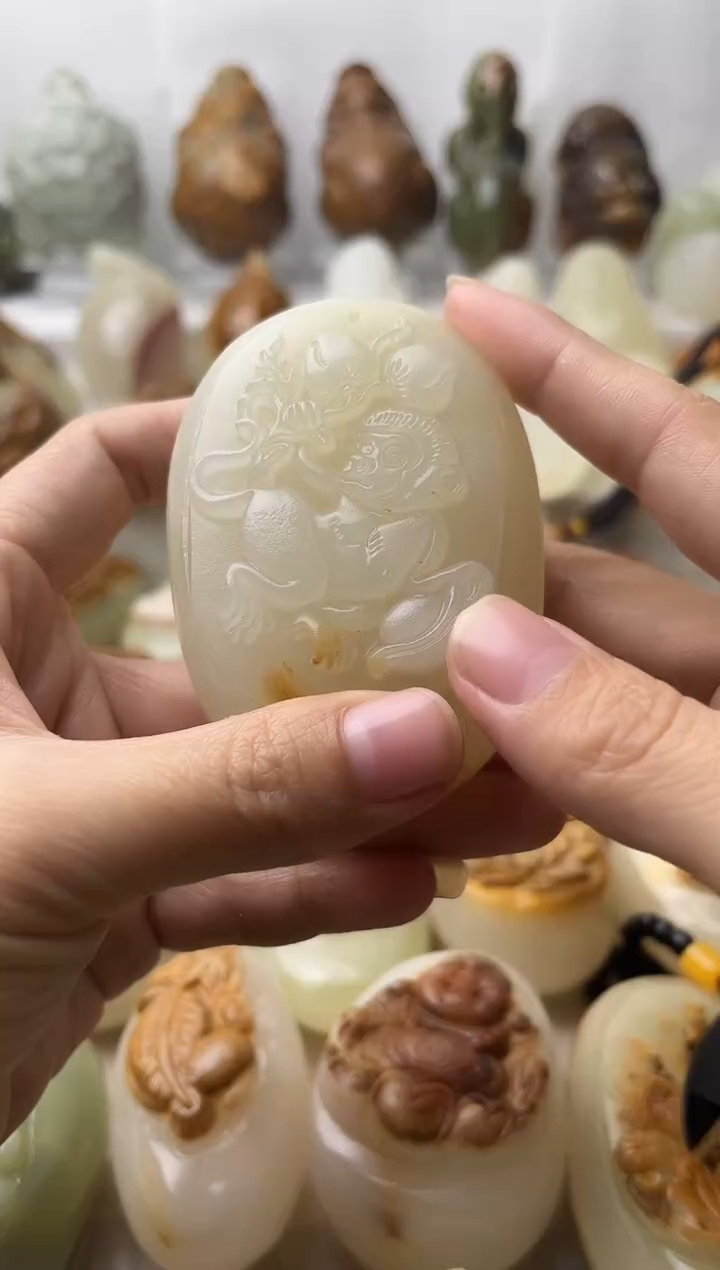 石材古青石棉纹正常不退换猴