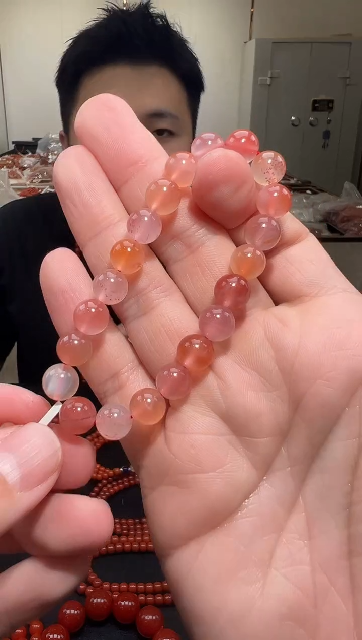 【闪购商品】南红玛瑙手链未镶嵌天然南红9mm/yz01637多样性发货
