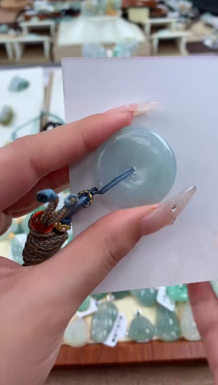 【闪购商品】翡翠颈饰未镶嵌天然A货翡翠挂件 