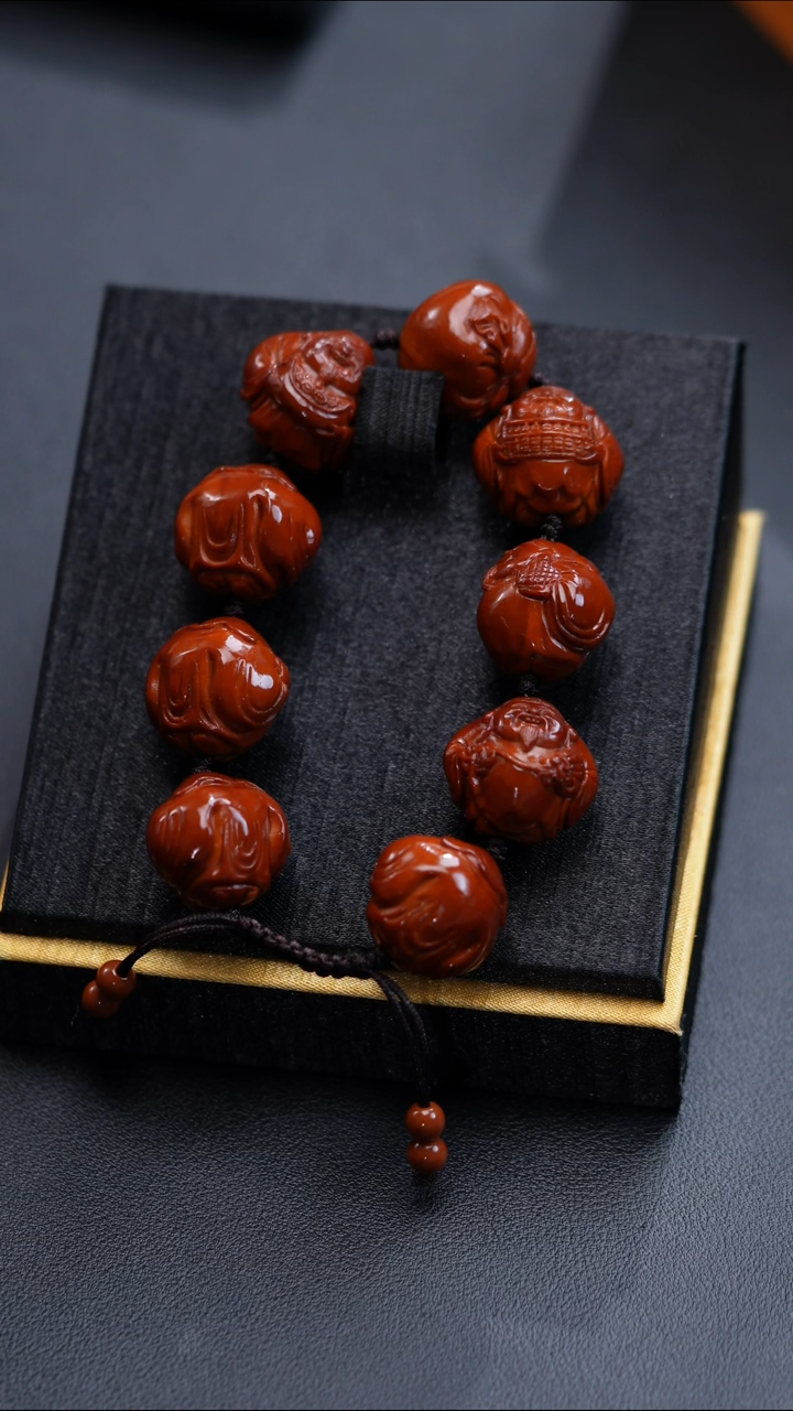 手串橄榄核财神22*20