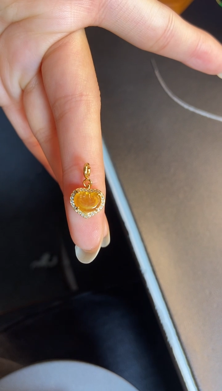 吊坠(不含链)银S925镶嵌翡翠1