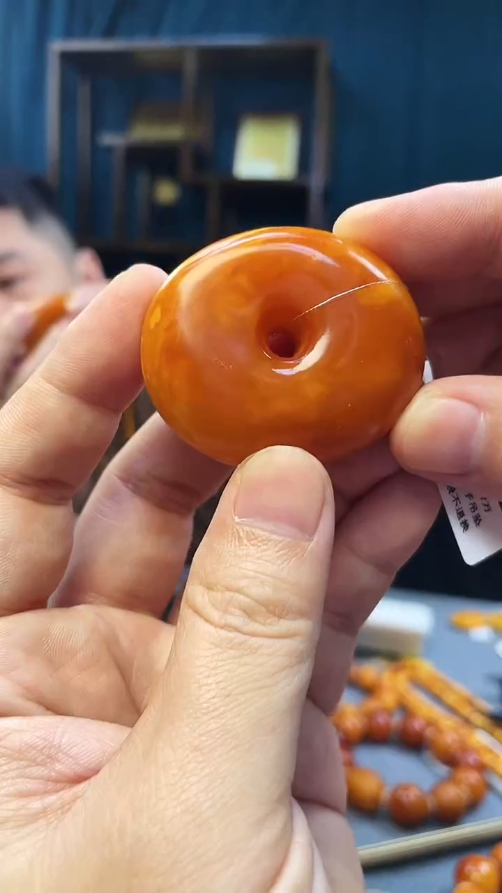 琥珀吊坠(不含链)未镶嵌蜜蜡臧扣吊坠