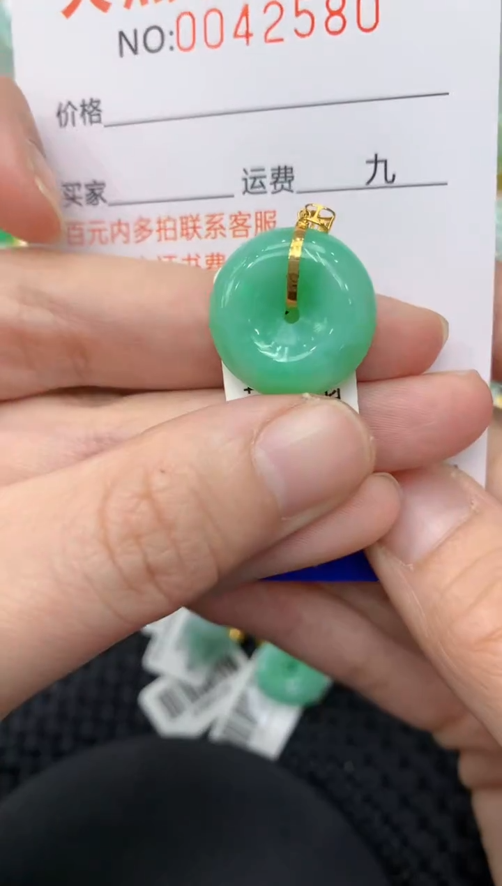 【闪购商品】翡翠颈饰18K金镶嵌111111111