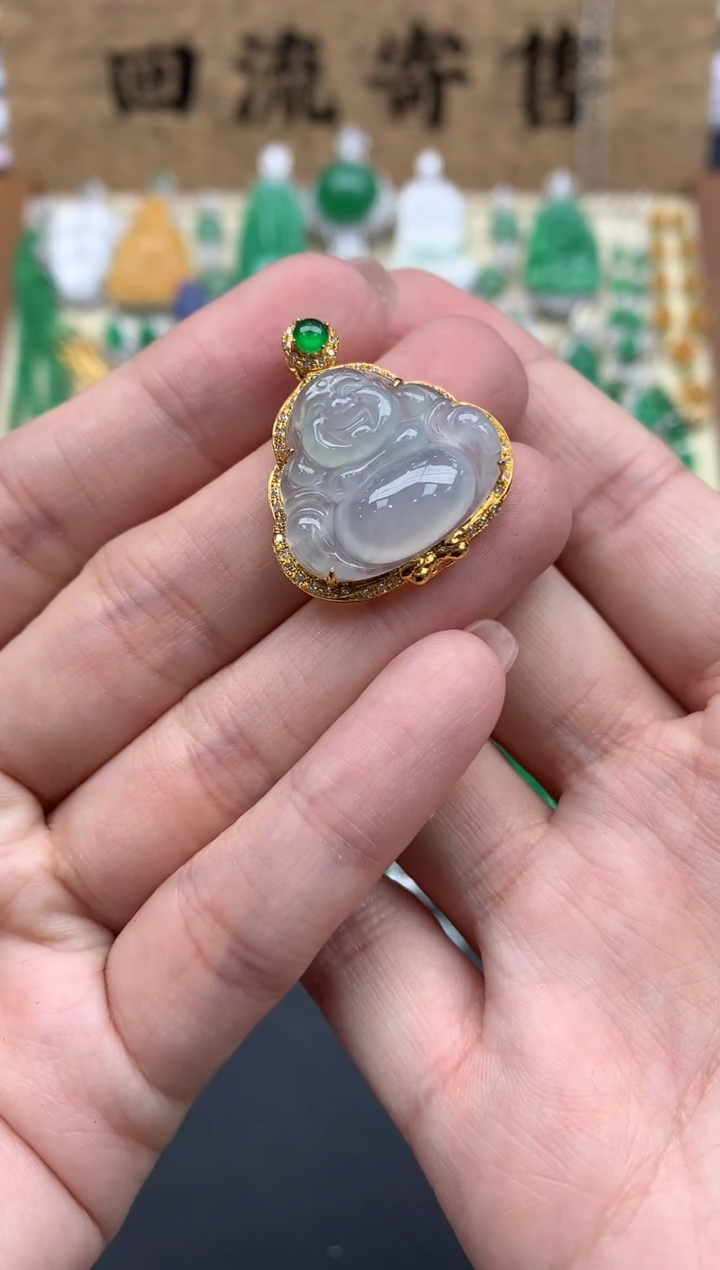 【闪购商品】翡翠颈饰18K金镶嵌281-中国好珍宝