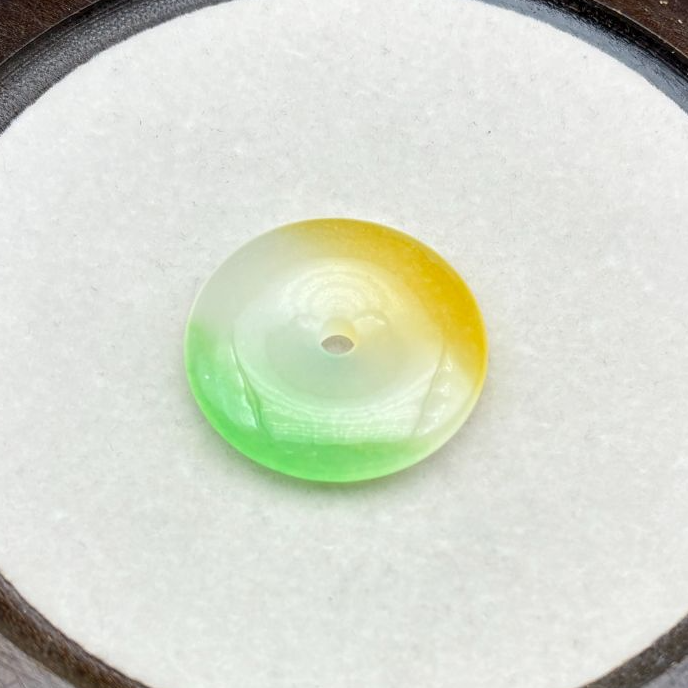 A313 黄加绿平安扣40MMx8M (多样性发其一)