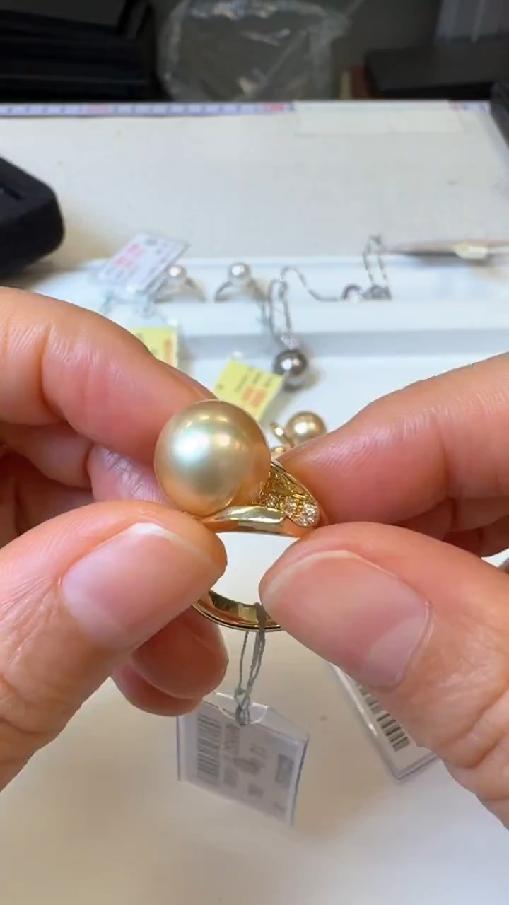 【闪购商品】海水珍珠戒圈未镶嵌1