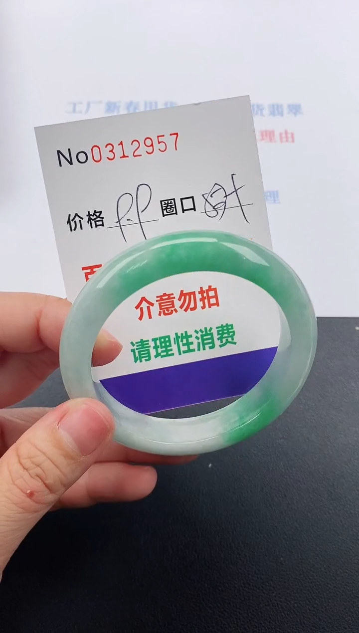 【闪购商品】翡翠手镯未镶嵌翡翠0312957