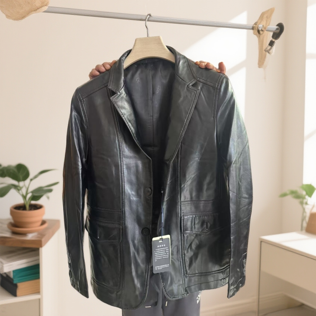 A1   男士休闲夹克秋冬新款皮衣