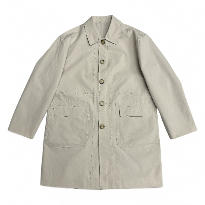 春秋新款风衣韩版休闲外套时尚长款男士简约气质款风衣22036