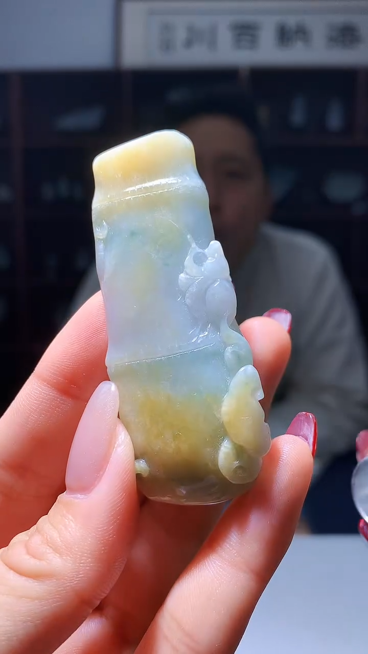 【闪购商品】定制翡翠未镶嵌1080hm-毛货挂件22