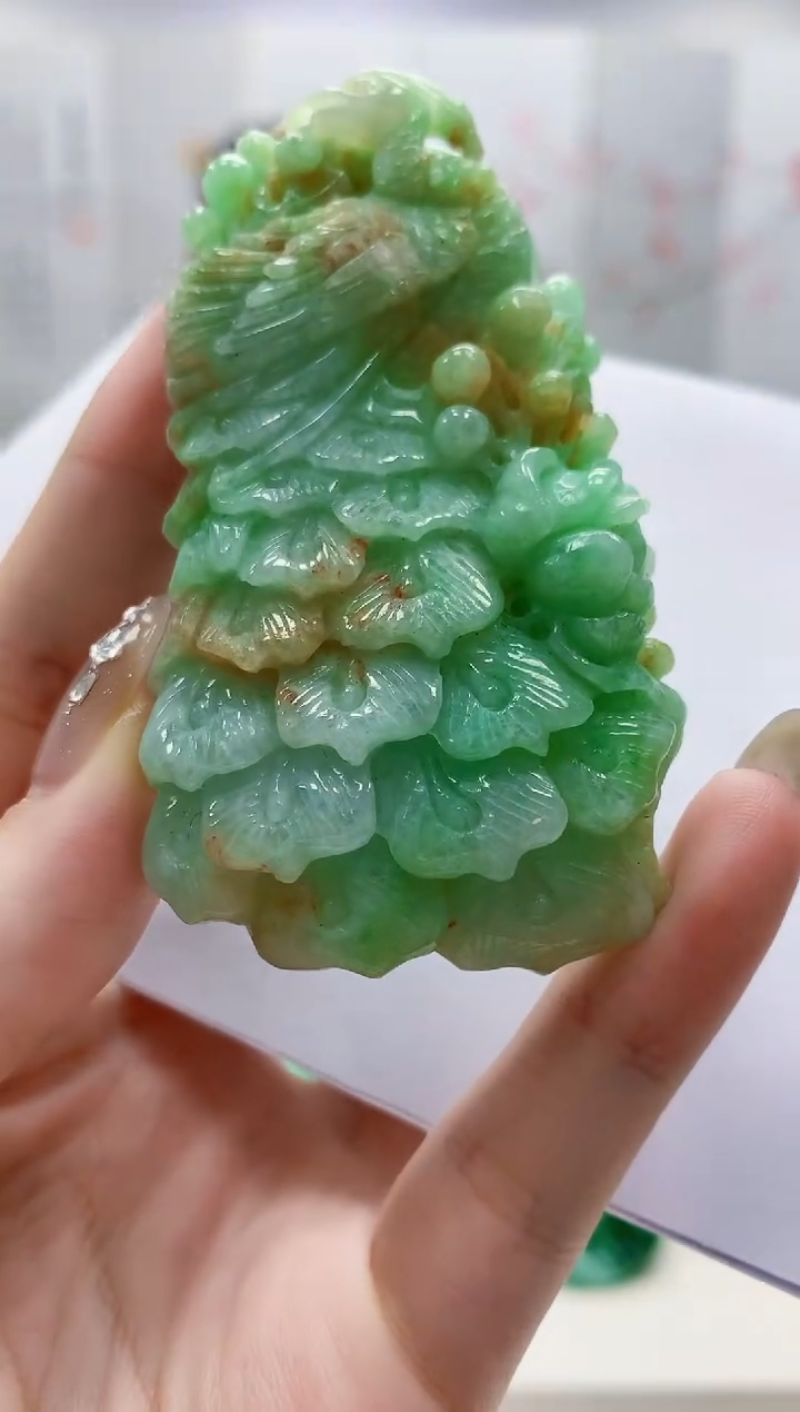 未镶嵌定制翡翠4852jw-毛货挂件25