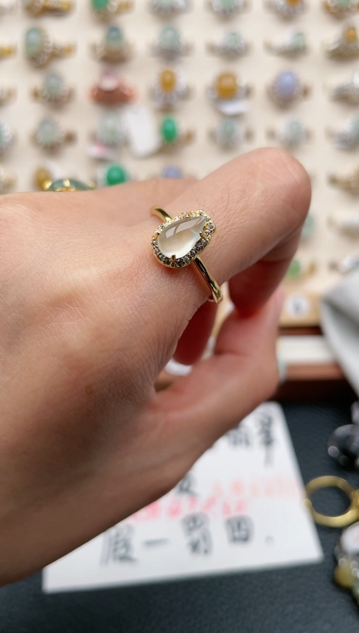【闪购商品】翡翠戒指银S925镶嵌1111