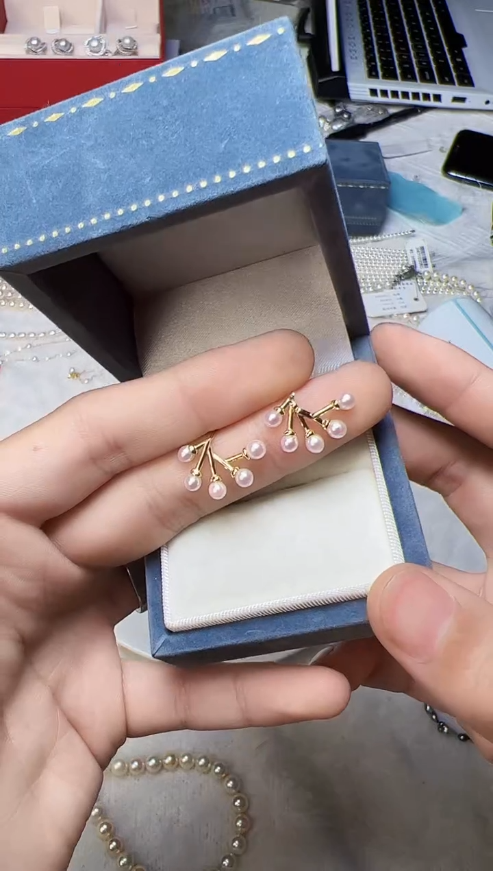 【闪购商品】海水珍珠耳饰银S925镶嵌013