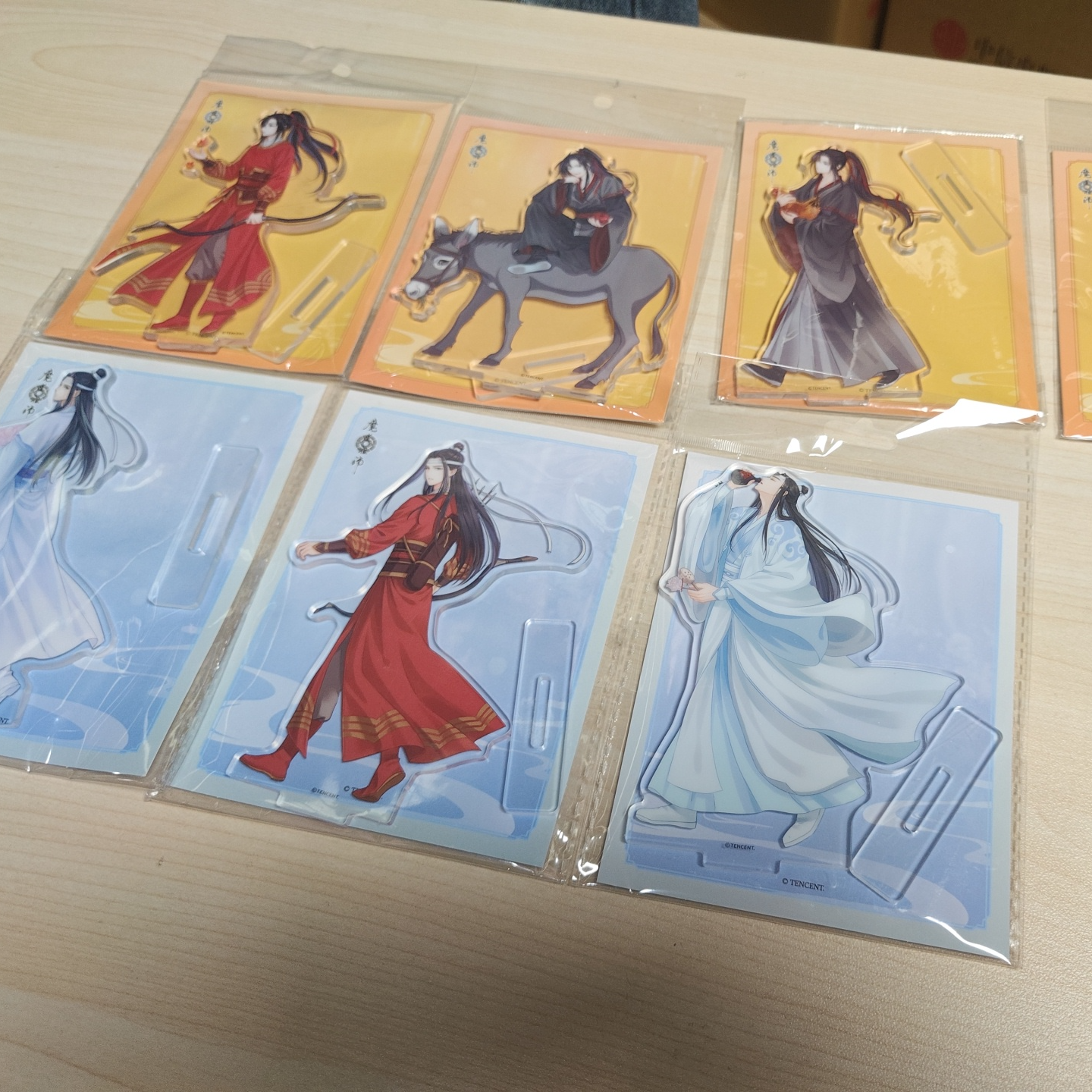 魔道祖师动画 少年行系列走立立牌 蓝忘机/魏无羡