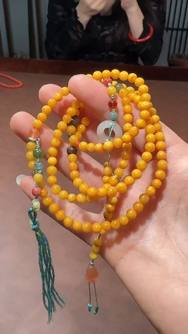 琥珀颈饰未镶嵌  B6543 多样性发货其一