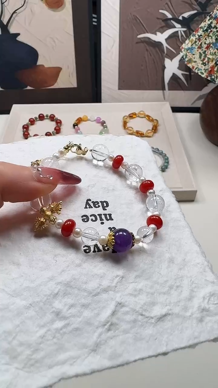 未镶嵌手链水晶092