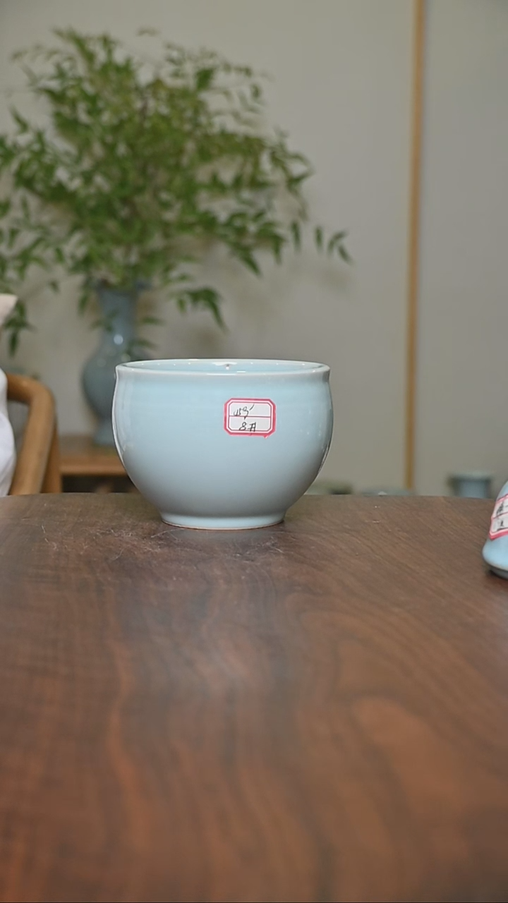 其他8#微瑕天青釉朱家汝窑款水盂680毫升