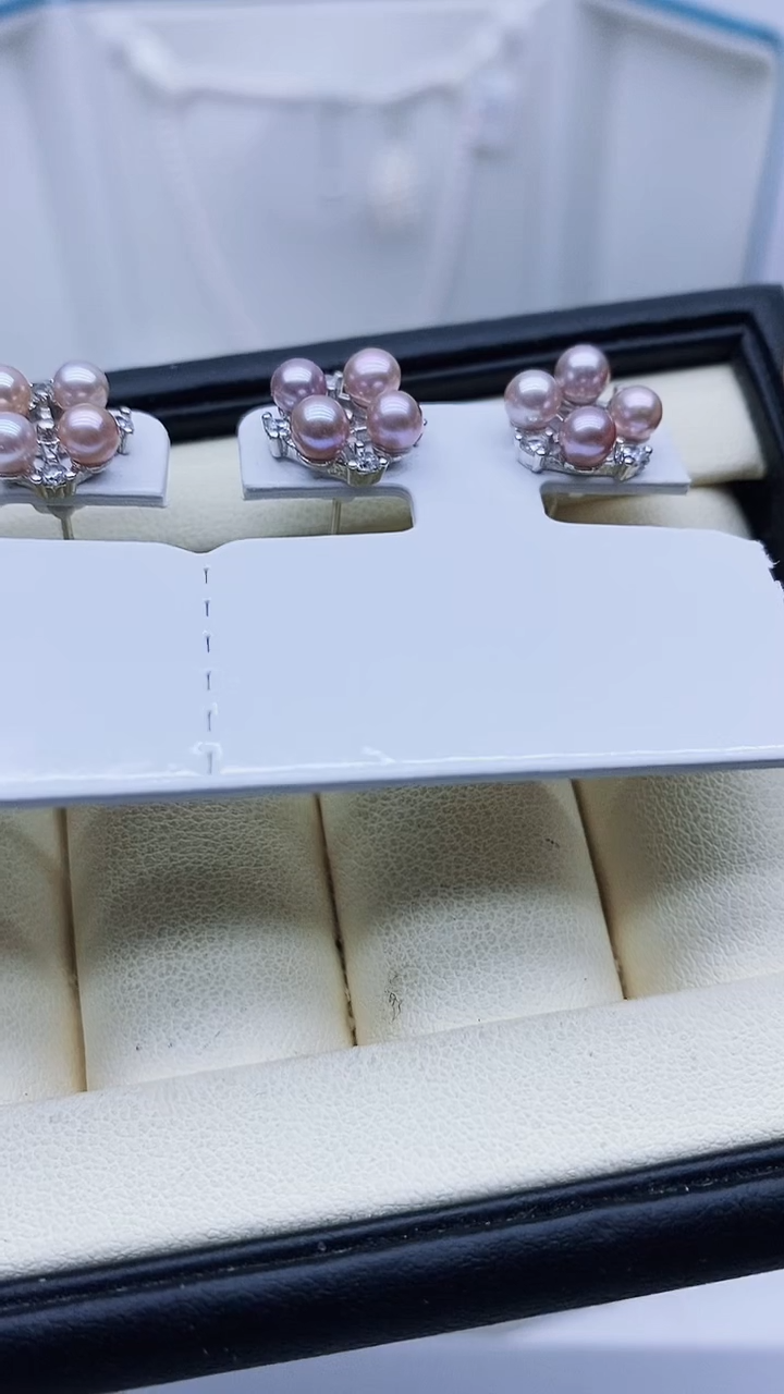 未镶嵌耳饰淡水珍珠耳钉多样性发其一