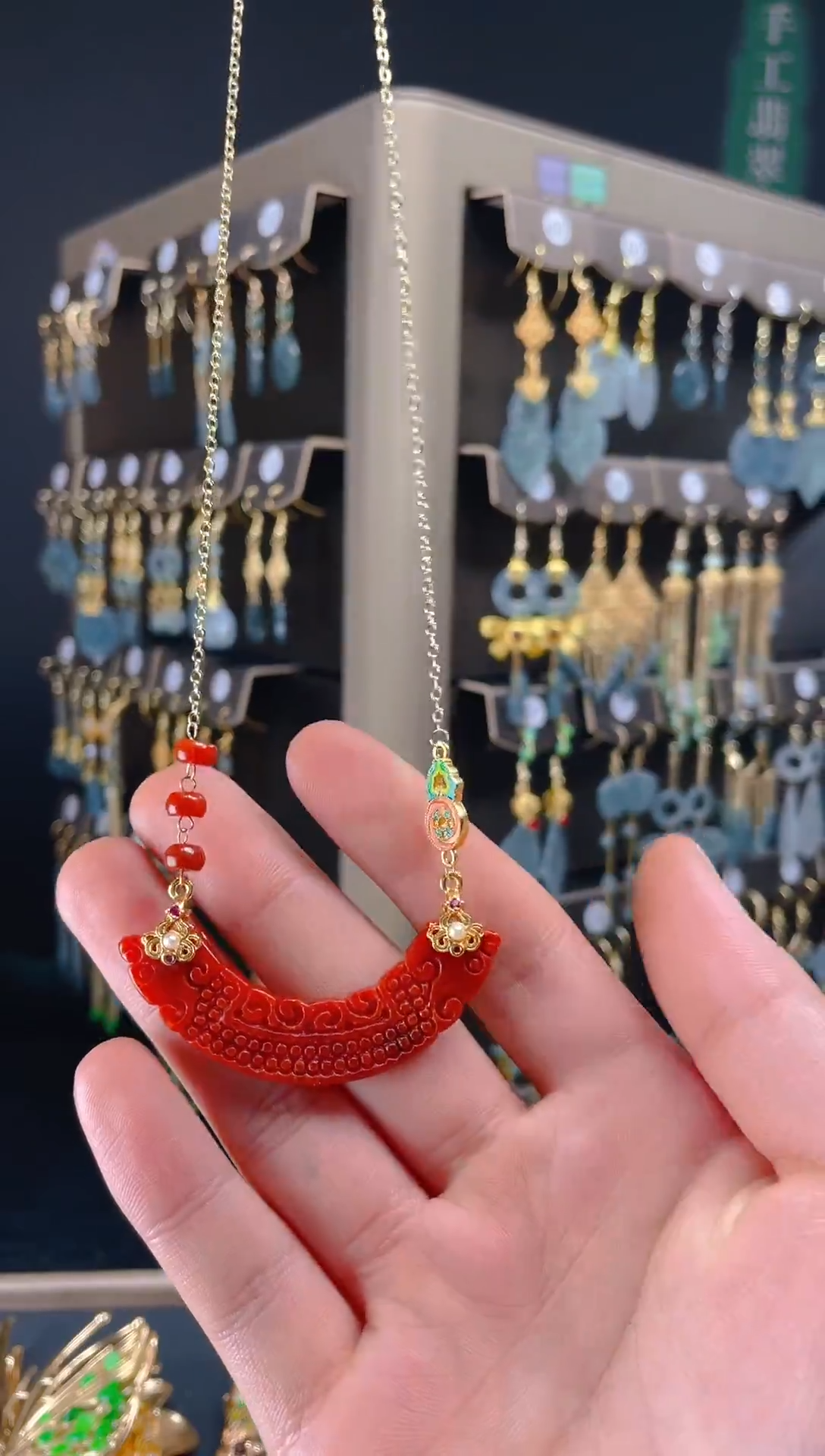 【闪购商品】翡翠耳饰合金077翡翠饰品