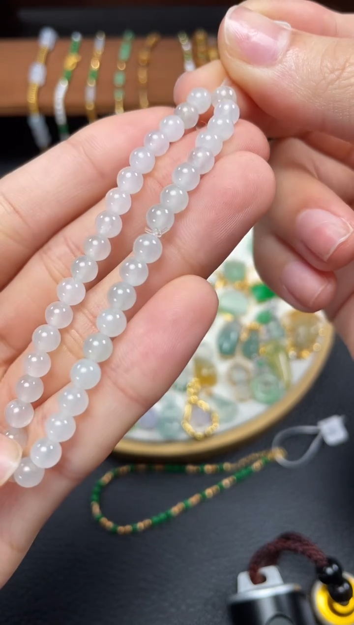 【闪购商品】翡翠套链未镶嵌一个   JK640