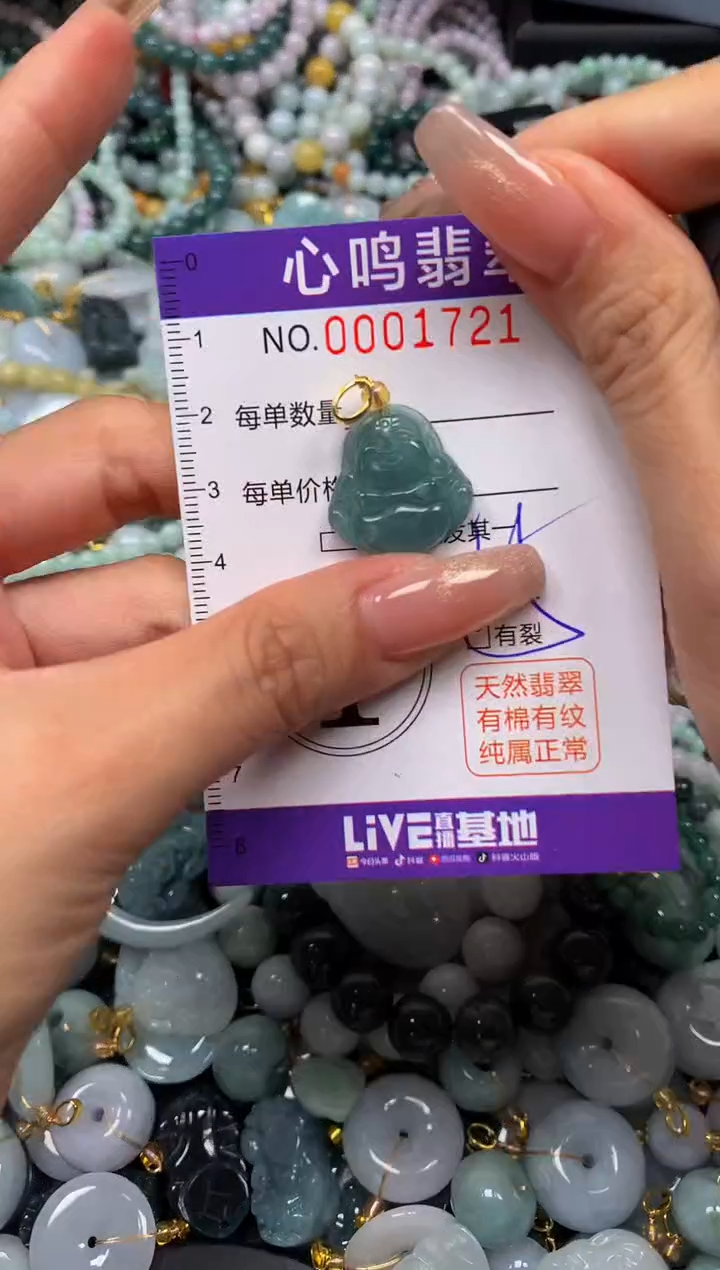 翡翠未镶嵌颈饰闪购001721