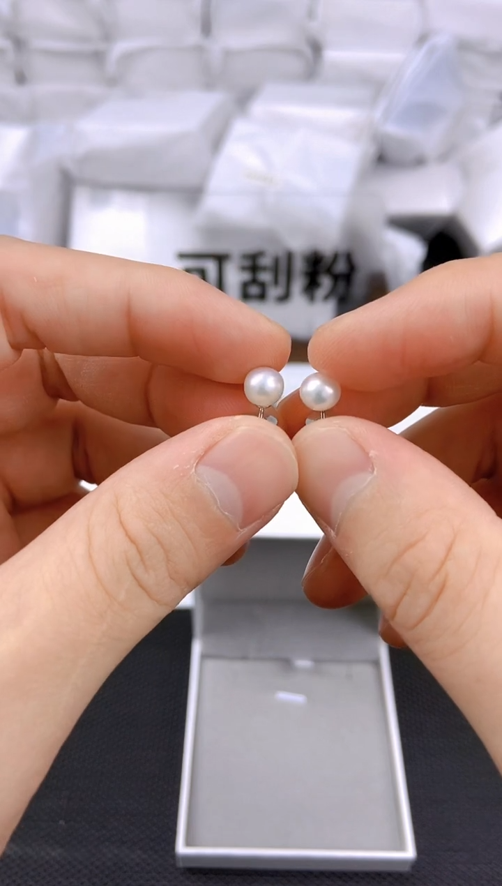 未镶嵌耳饰淡水珍珠ed1012