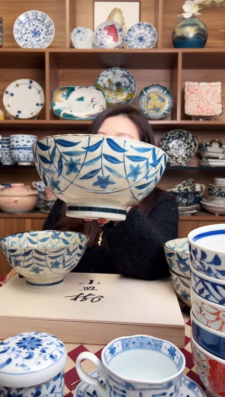 【闪购商品】瓷片淡黄泥桔梗19.5cm斗笠面碗