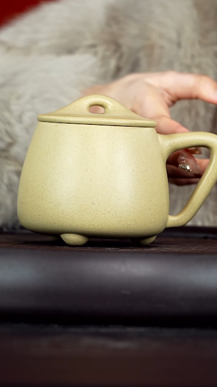 【闪购商品】紫砂茶杯本绿石瓢