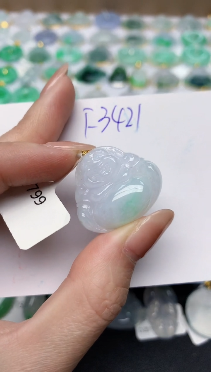 颈饰未镶嵌翡翠天然缅甸A货翡翠百元以上9元证书费自理