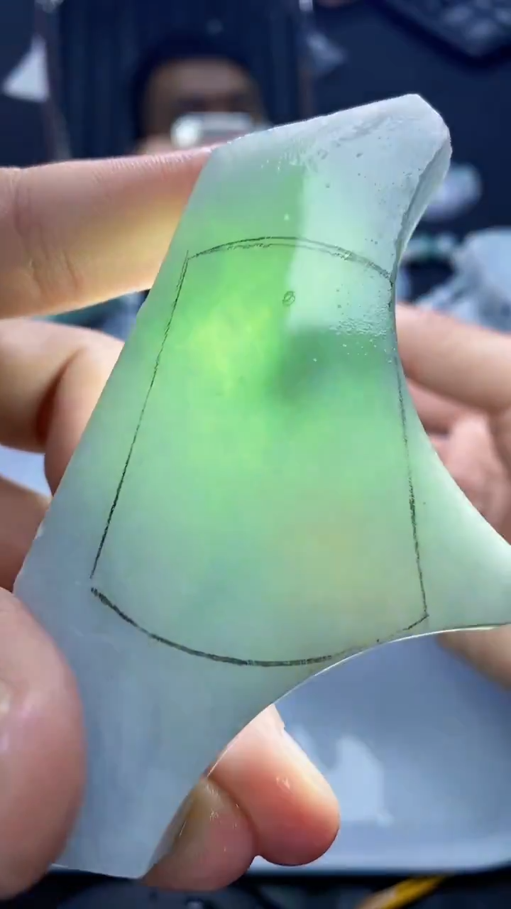 裸石翡翠天然缅甸A货【海】010