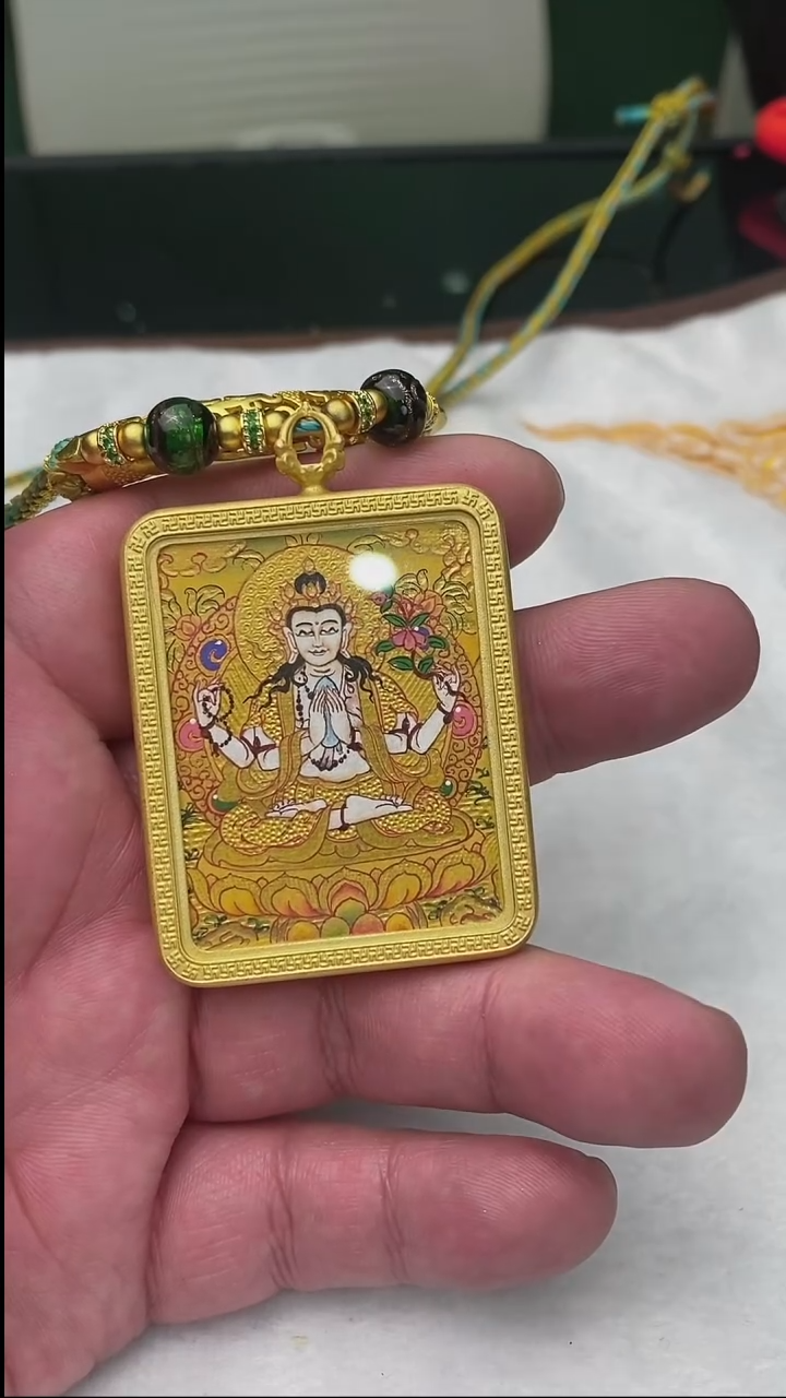 【闪购商品】吊坠尼泊尔四臂唐卡