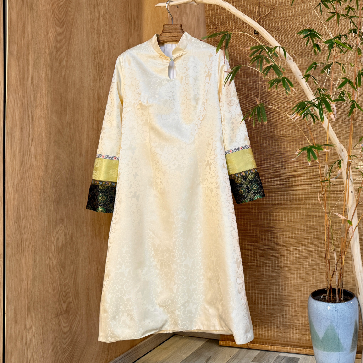 【原创设计】复古裙半身裙长款提花双面新中式女士春夏中国风