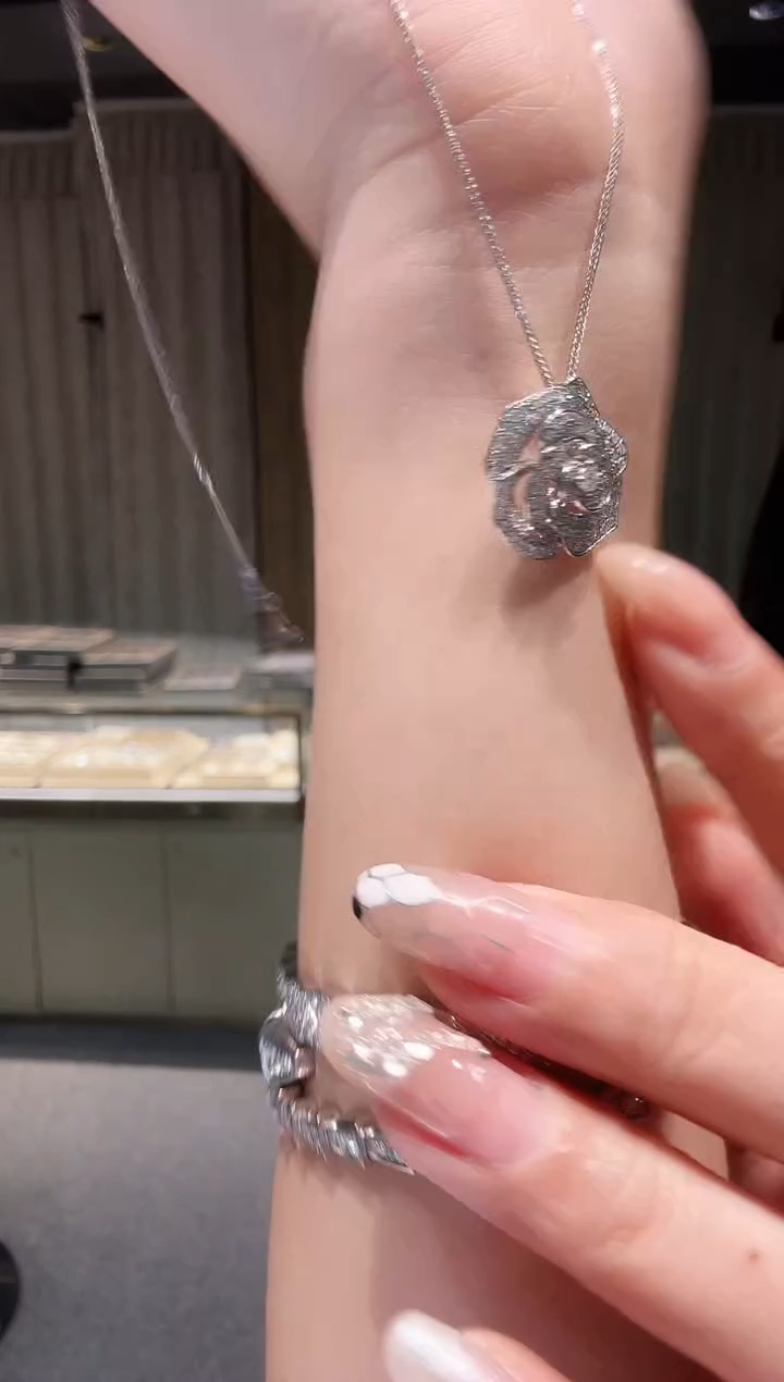 铂Pt950镶嵌吊坠（不含链）钻石AF0706-PT