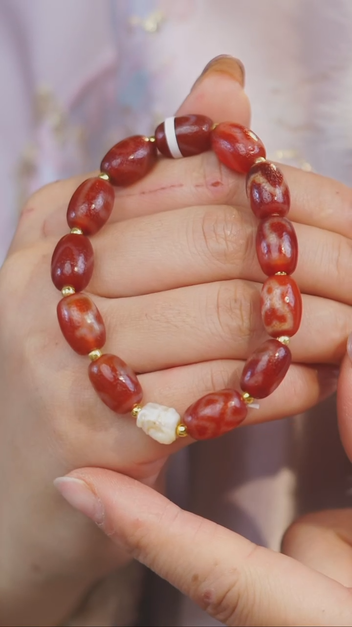 【闪购商品】玛瑙/玉髓手串未镶嵌多样性发一