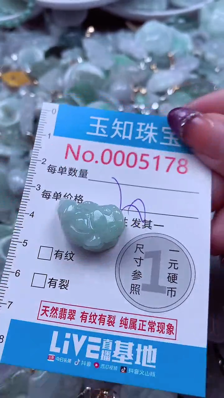 翡翠未镶嵌吊坠(不含链)5178