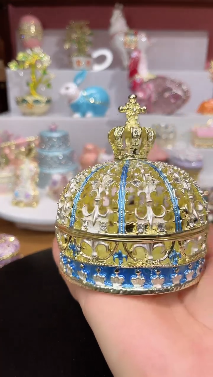 【闪购商品】易尚宝珐琅彩首饰盒