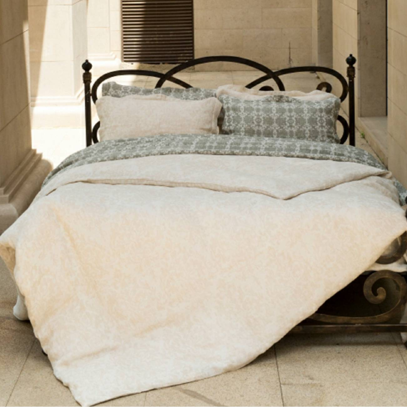 SUITEEN葡萄牙纯进口SF201愫系列四件套被套时尚印花素雅床品