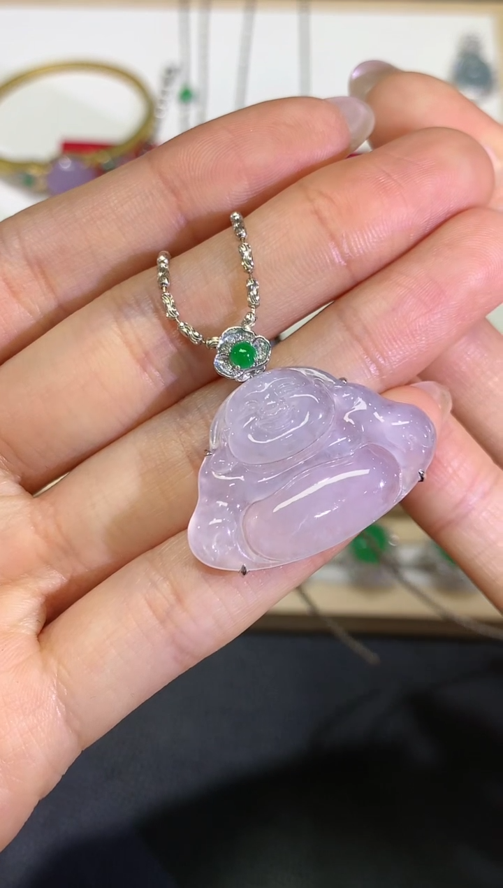 【闪购商品】定制翡翠18K金镶嵌团购33