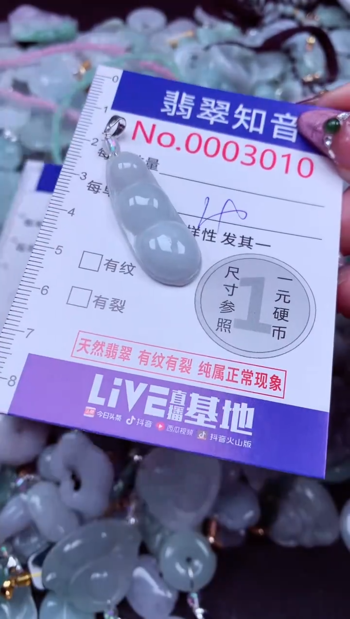 吊坠(不含链)未镶嵌翡翠3010