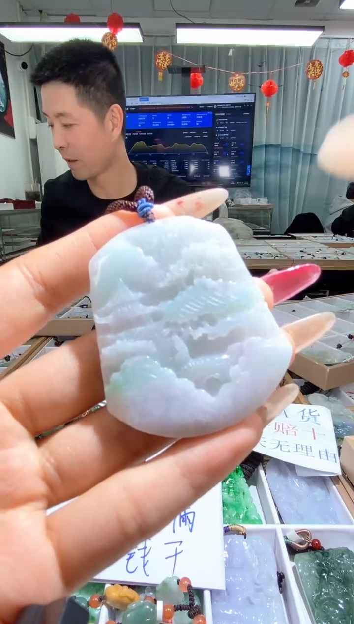 【闪购商品】翡翠颈饰未镶嵌天然缅甸翡翠A货未镶嵌