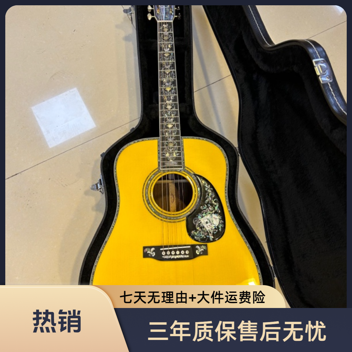 D100复刻云杉玫瑰木手工演奏初学入门进阶专业级全单吉他琴